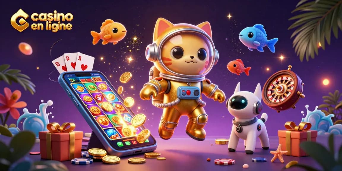 Jouez à vos jeux favoris sur un casino en ligne immersif, explorez des machines à sous et cartes animées.